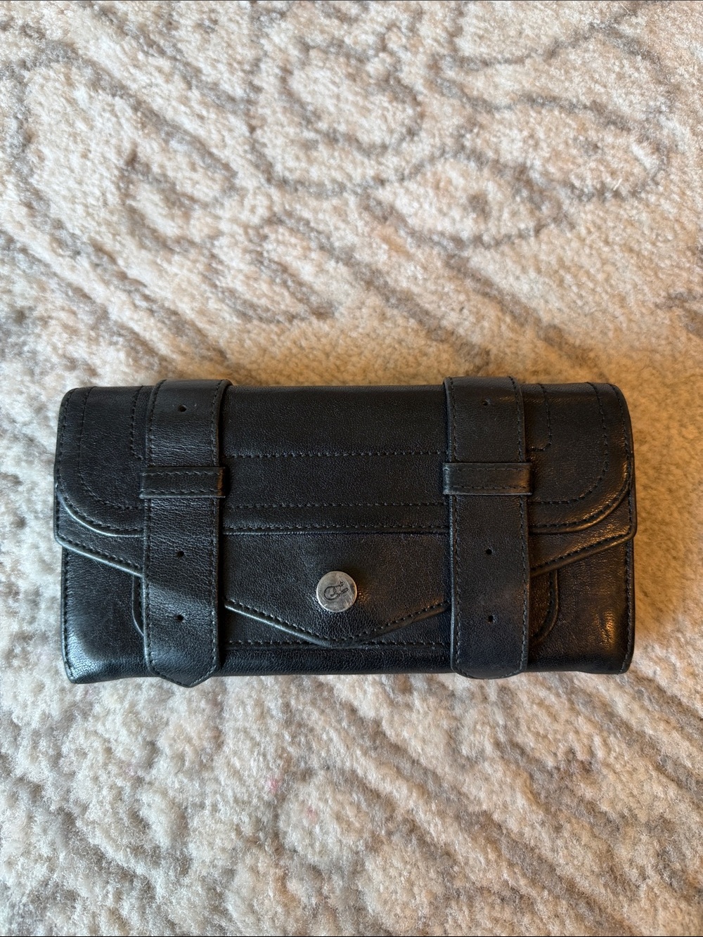 Proenza Schouler Black Leather Clutch Wallet